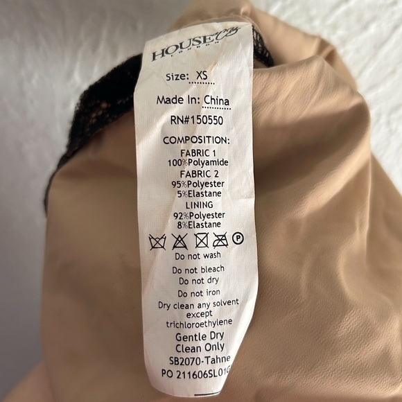 House of CB London Tahne Black Lace Backless Midi Dress XS - Picture 9 of 9